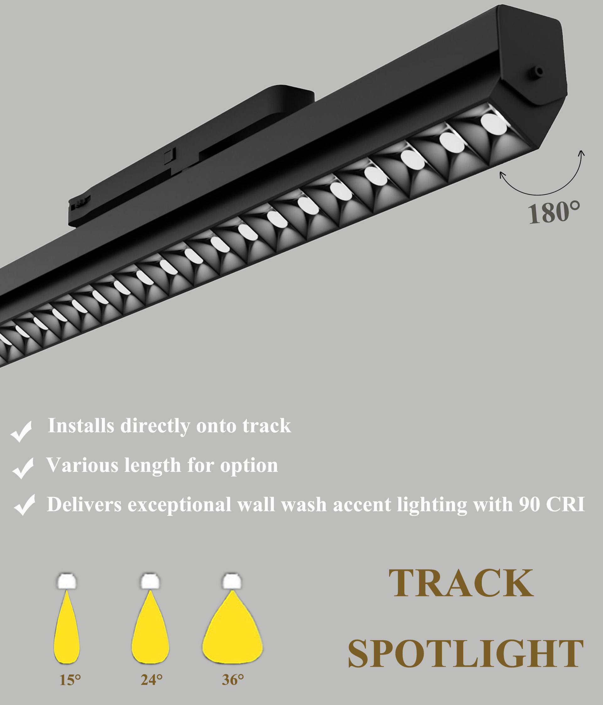 Modern Recessed Track Lighting LED Integrated Track Spot Linear Light